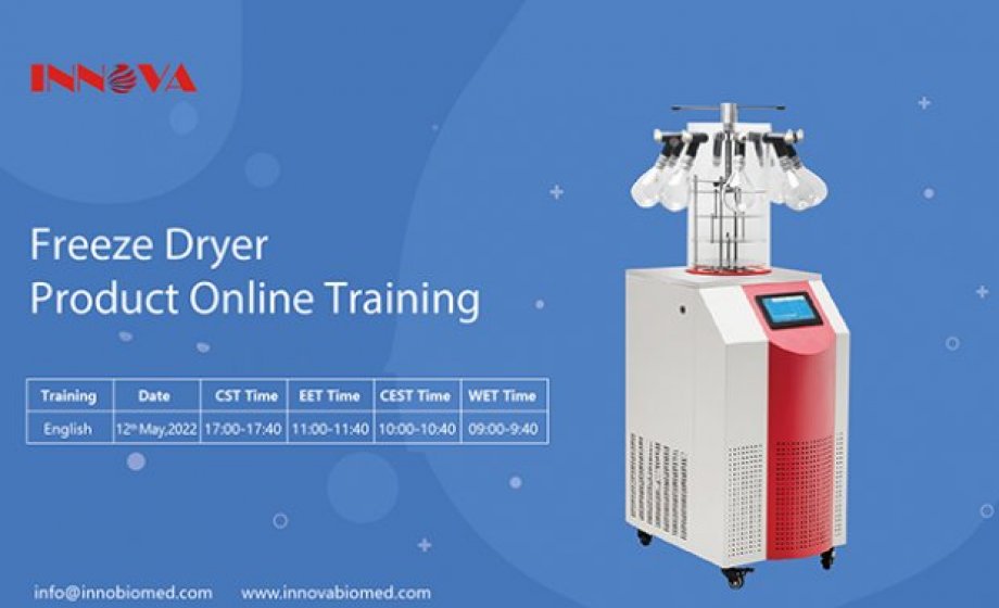 Know More Different Freeze Dryers from Innova Online Training Course  on May 12