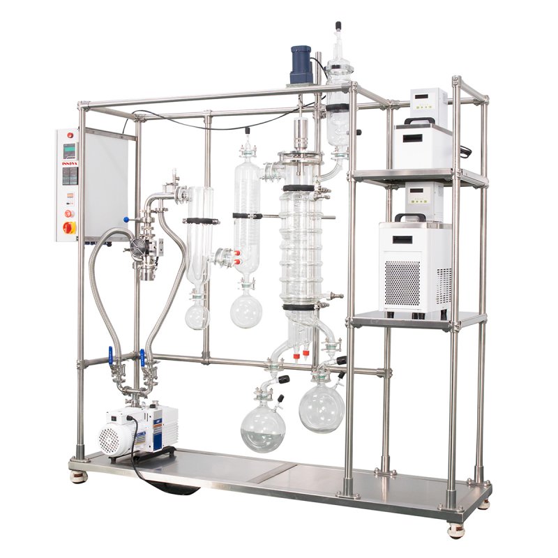 Borosilicate Glass Wiped Film Molecular Distillation System 